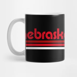 Retro Nebraska Stripes Mug